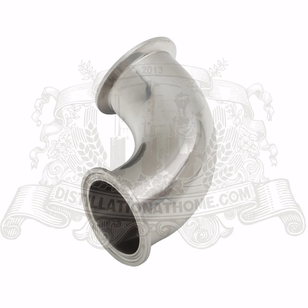

3/4"- 8" Tri-clamp 90 degree bend pipe SS304. Elbow.