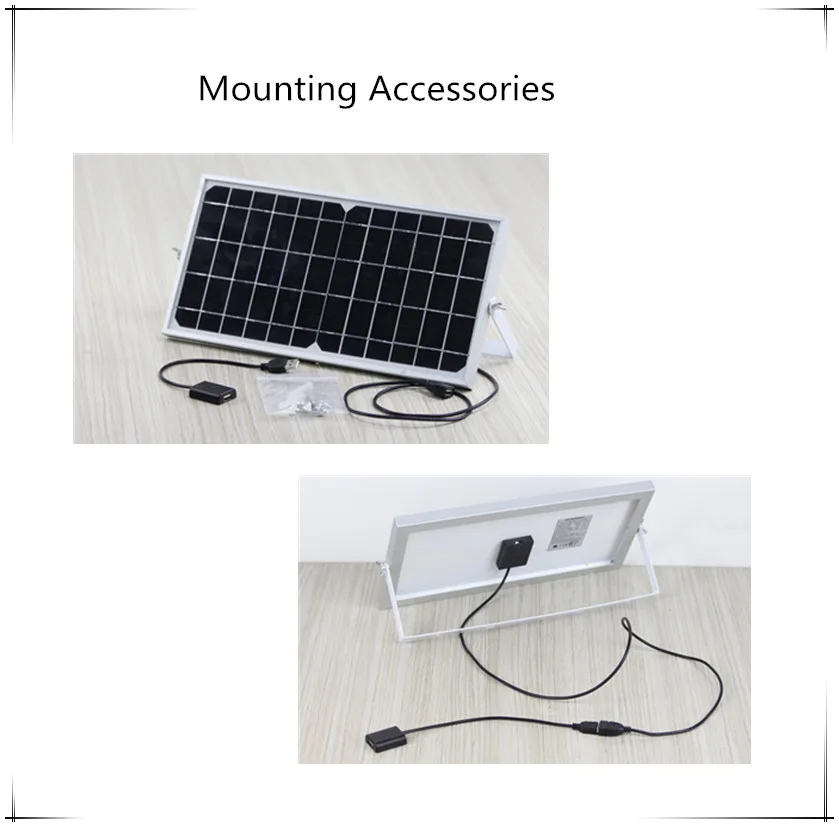 6v 8w 14a mono painel solar com 04