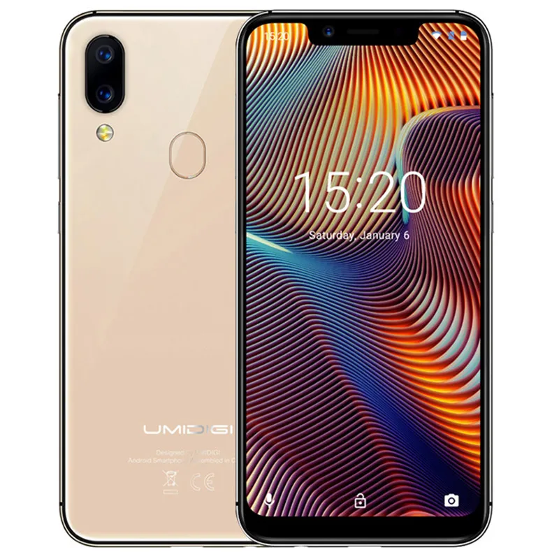 UMIDIGI A3 Pro 4G Smartphone 5,7 pulgadas Android 8,1 MT6739 Quad Core 1,5 GHz 3GB RAM 16GB teléfono móvil ROM 12.0MP + 3300 MP mAh