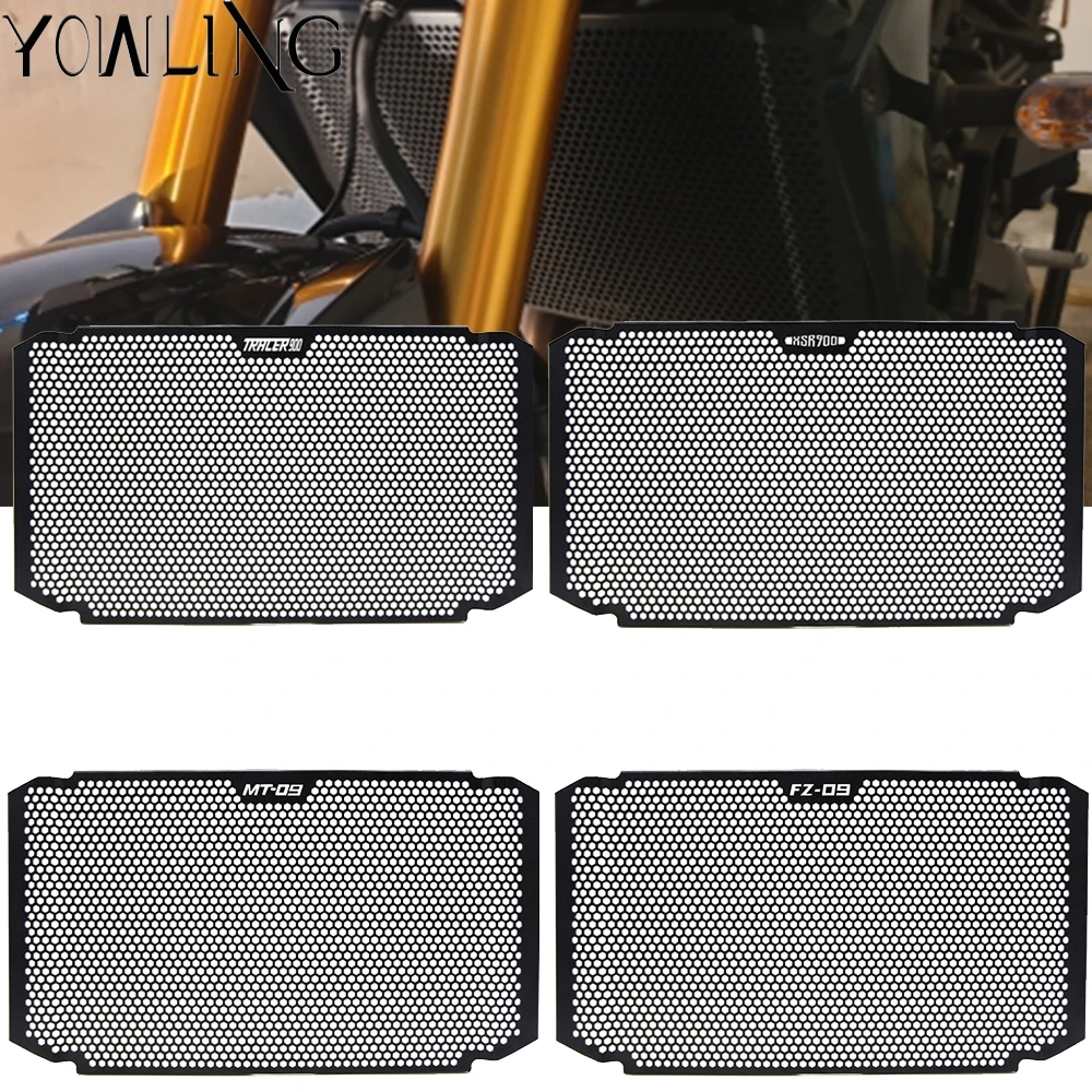 

For YAMAHA FZ09 MT09 MT-09 FZ-09 XSR900 Tracer 900 2017 2018 2019 Motorcycle Radiator Grille Guard Moto Protector Grill Cover