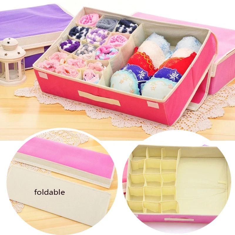 Large size Underwear Storage Box Home Storage Box loset Organizers