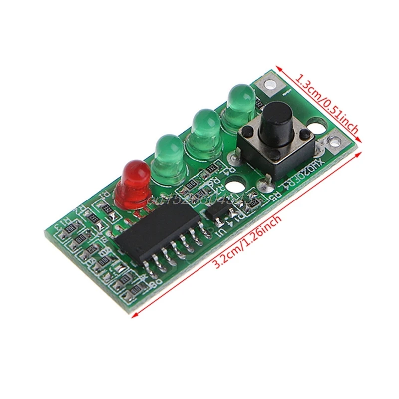 

9-12.6V Battery Capacity Indicator 4 LEDs Display for 3S Lithium Battery R06 Whosale&DropShip