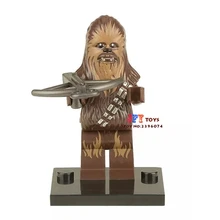 Venda única Força Desperta de super-heróis de star wars Chewbacca modelo de blocos de construção tijolos brinquedos para as crianças brinquedos menino