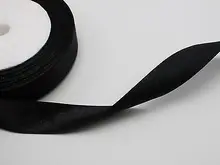 

25 Yards 3/4" (20mm) Black Wedding Bows Crafts Satin Ribbons