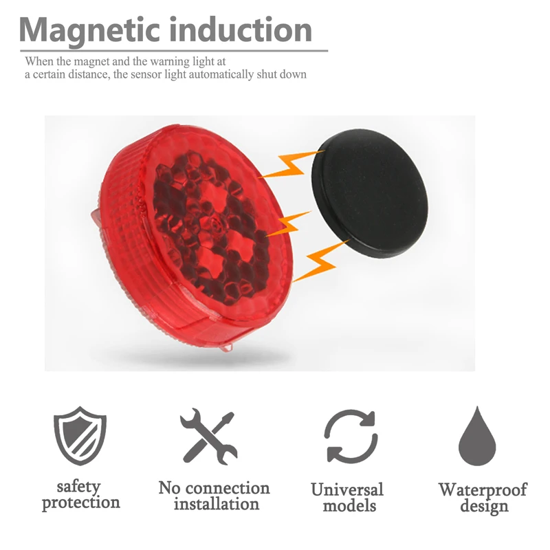 4 шт. двери автомобиля Предупреждение светильник Беспроводной Светодиодный проблесковый маячок отражатель безопасности анти-столкновения лампа стробовспышки стайлинга автомобилей для всех автомобилей