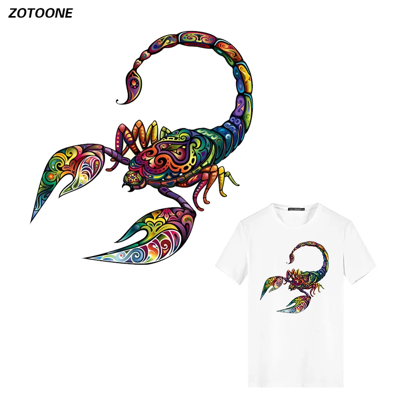 

ZOTOONE Stripes Animal Iron on Transfer Patches on Clothing Diy Patch Heat Transfer for Clothes Decoration Sticker Accessories G
