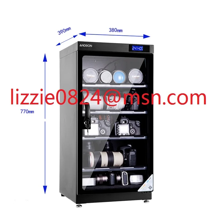 100l Led Digital Display Electronic Auto Dry Cabinet Moisture