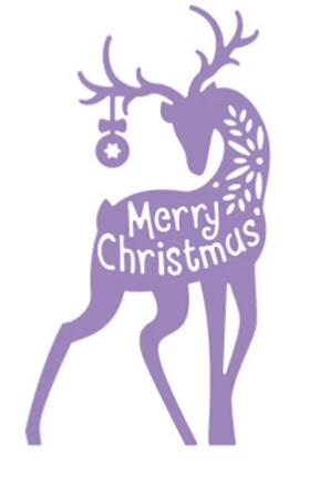 Swovo 71x126mm Christmas Deer Metal Cutting Dies Scrapbooking Embossing Stencils DIY Decorative Cards | Дом и сад