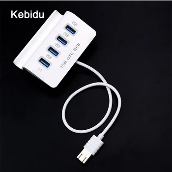 

kebidu 3 in 1 4 Port Micro USB Hub High Speed OTG Hub Multi USB3. 0 Splitter for Windows Tablet Smartphone PC with Phone Holder