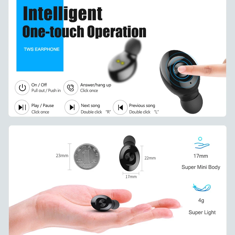 XG12 TWS 5 0 Bluetooth наушники 3D стерео беспроводные HiFi Звук спортивные Handsfree игровая