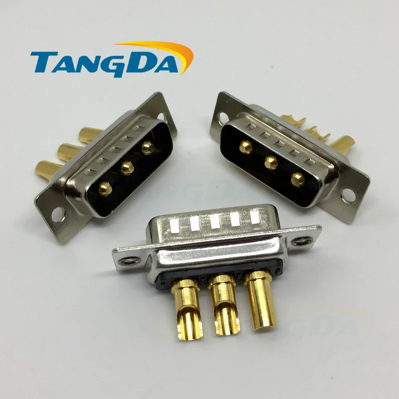 Tangda большой ток разъем 3 основных 3 P сварочная проволока 3W3 pin 3V3 дБ Мужской Разъем D-SUB разъем 3pin AG