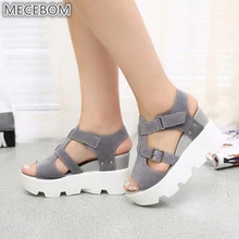 SUMMER STYLE 2016 Platform Sandals Shoes Women High Heel Casual Shoes Open Toe Platform Gladiator Trifle Sandals Women Shoes цена SUMMER STYLE 2016 Platform Sandals Shoes Women High Heel Casual Shoes Open Toe Platform Gladiator Trifle Sandals Women Shoes цены онлайн