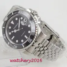 40mm PARNIS Black Dial Rotating Ceramic Bezel Sapphire Glass Top Brand Mechancial Miyota 8215 Automatic Movement men's Watch 40mm PARNIS Black Dial Rotating Ceramic Bezel Sapphire Glass Top Brand Mechancial Miyota 8215 Automatic Movement men's Watch