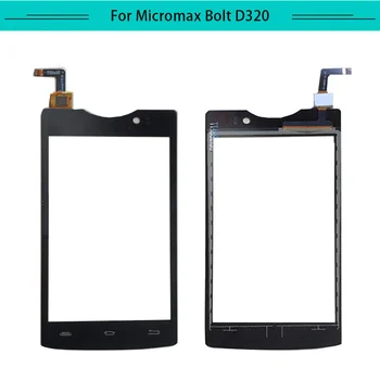 

20pcs/lot Touch for Micromax Bolt D320 Touch Screen Glass Digitizer Touch Panel Replacement Free Shipping