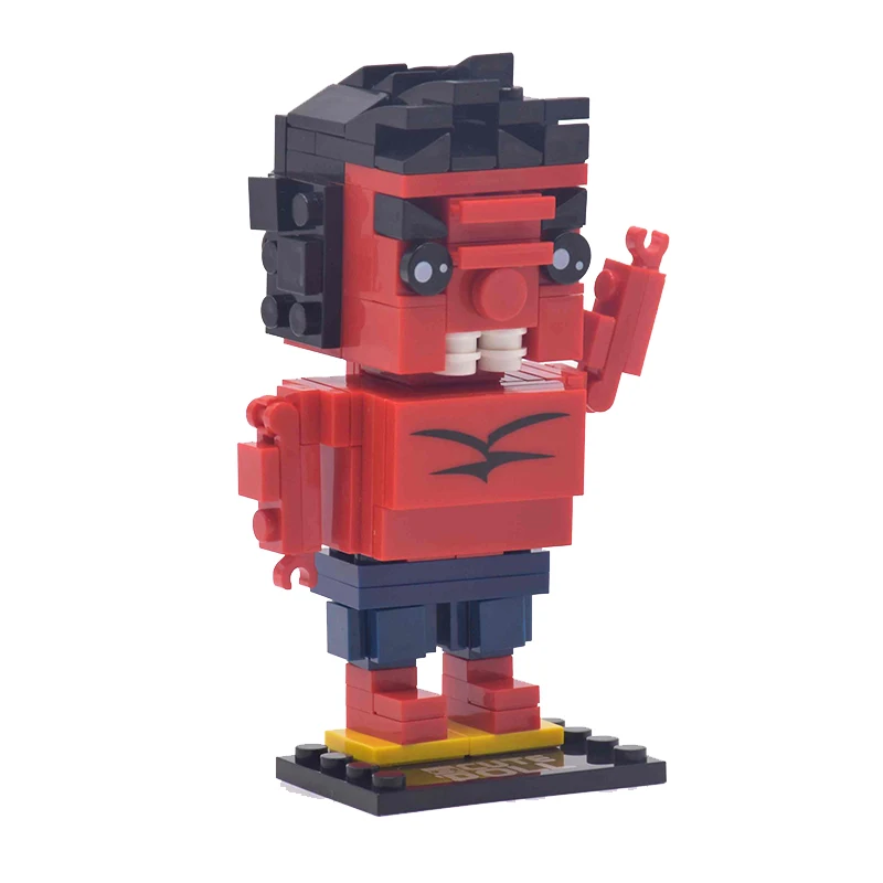 Pikachu DC Brickheadz Dragon Ball Z Brick Headz строительные блоки Marvel Бэтмен Человек-паук Локи Джокер Фигурки игрушки - Цвет: Style 8