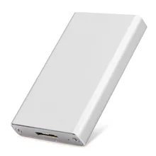 Free shipping Aluminum alloy MSATA to USB3.0 hard disk box SATA3 6g Mini mobile hard disk box 2.5 inch