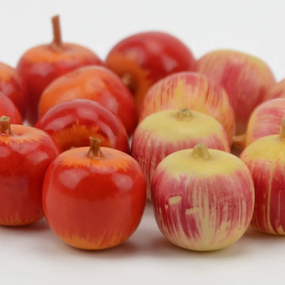 20Pcs Mini Apple decoration Artificial Party Christmas Wedding Home Furnishings Cognitive Toys Simulation Foam Berry artificial fruits and vegetables