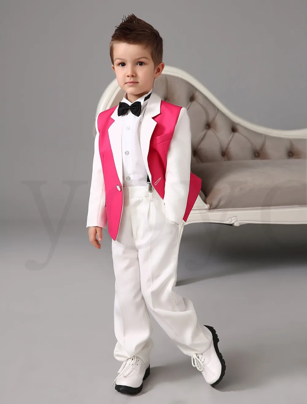 2017 White Pink Boys Tuxedos Wedding Attire Baby Boy Dress Clothes 2017 White Pink Boys Tuxedos Wedding Attire Baby Boy Dress Clothes Coat Pants Tie Bm 0039 Suits Blazers In From Mother Kids On
