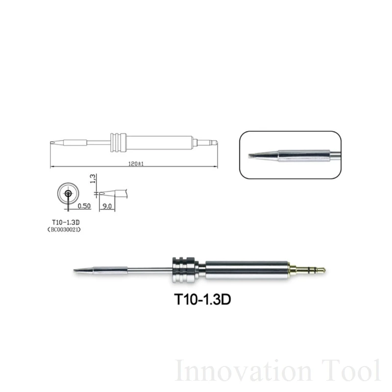T10 K 0.5I 1.2C 1.3D бессвинцовый паяльник наконечник замена наконечник для спайки головка для GT-2010 USB паяльник