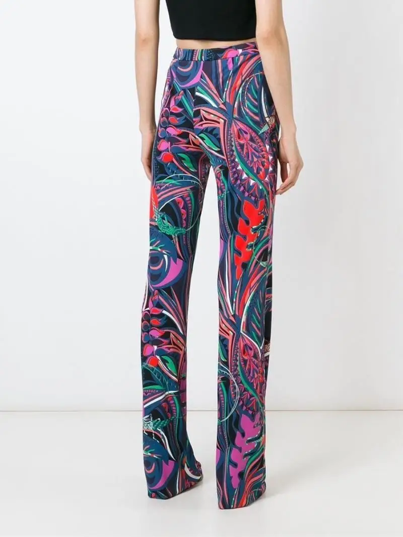 Европейский Идеальный ПЕЧАТНЫЕ STRETCH SLIM Штаны Slik Джерси Большие размеры xxl