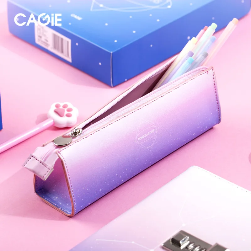 

Kawaii Penal Korean School Pencil Case for Girls Boys Large Star Pencilcase Creative Big Cosmetic Pen Bag Stationery Kit Box