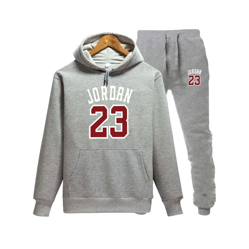 New Brand Jordan 23 sportswear men's hoodie + tether pants fashion 2019 jogging sports suit Malechandal hombre