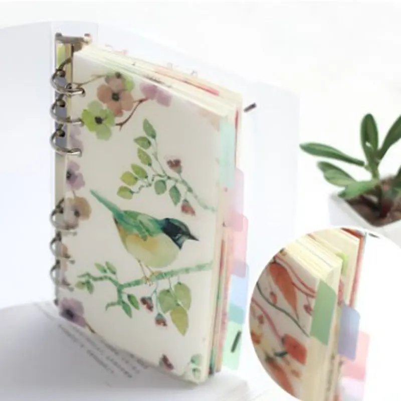 A5/A6 PVC PP Sheet Planner Dividers for Spiral Notebook Organizer Accessories inner page binder