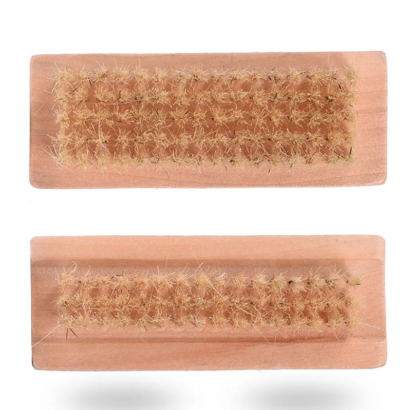 Деревянная кисточка для ногтей щеточка чистки свиная щетина формы удаления пыли