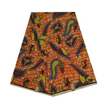 Хлопок Африканский воск настоящий голландский печатных в отрез ткани воск Анкара горячая Распродажа для африканской женщины V-L 599