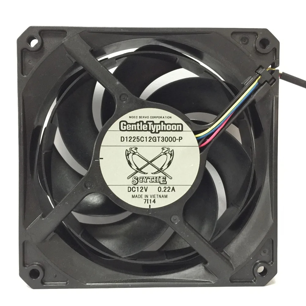 المنجل D1225C12 GT3000-P pwm مروحة التبريد الهادئ cpu تبريد هيكل مروحة حالة مروحة