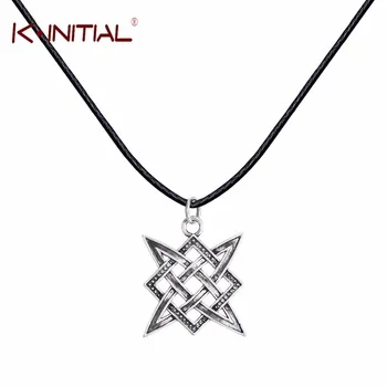 Kinitial 1Pcs Slavic Norway Valknut Viking Svarog Pendants Necklaces Star Rus Amulet Pendant Ancient slavic talisman Jewelry