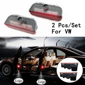 

2Pcs/Set With Logo Lens Include Step Door Courtesy Laser Ghost Shadow Projetor LED 12V Only For VW/Jetta/Passat/Golf