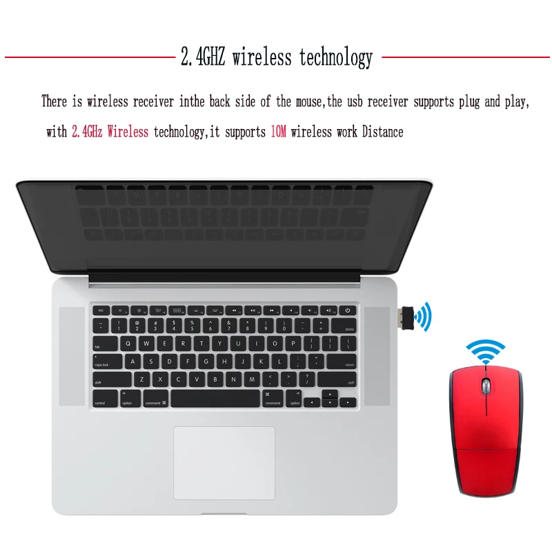 

for PC Notebook Pro XIAOMI MI Laptop Wireless Mouse 2.4G Computer Foldable Travel Notebook Mute Mini Mice USB Receiver