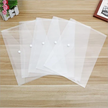 

1PCS A4 file bag transparent PP clip clip office portfolio student supplies waterproof stationery bag portable travel bag