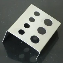 7 отверстий,, чернильница для тату из нержавеющей стали, держатель серебряной полки для тату-машины, держатель для чернил, поставка стоек