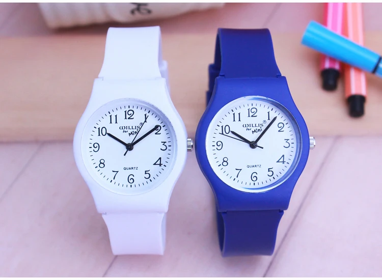 Новые модные простые прозрачные кварцевые часы водостойкие силиконовые наручные часы для студентов водостойкие Детские аналоговые часы montre