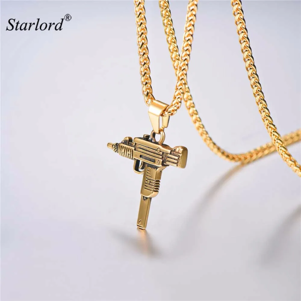 Мужское ожерелье и подвеска в стиле хип хоп|gun necklace|gun jewelrynecklaces & pendants |