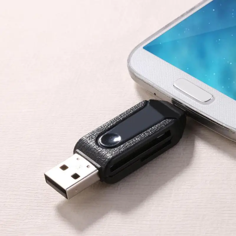 USB 2,0 Micro USB OTG кардридер для TF SD Memery карты для ПК мобильного телефона