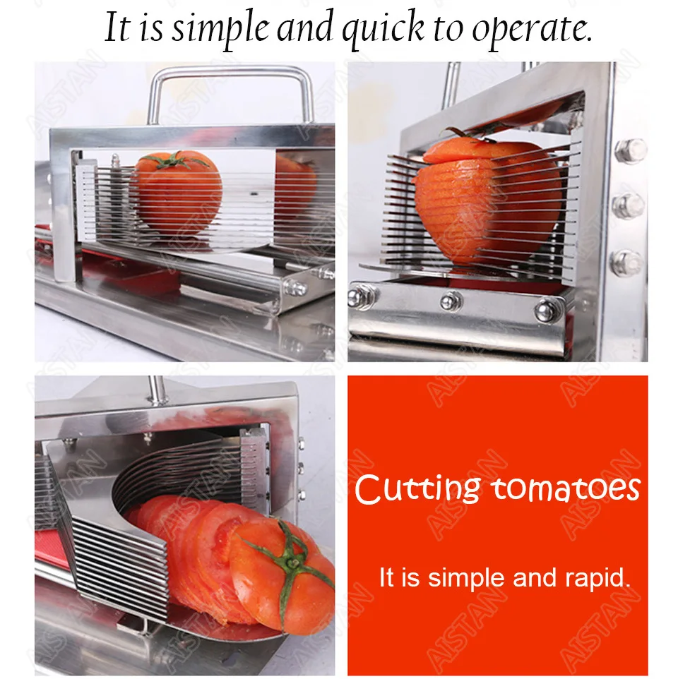HT4/HT5.5 stainless steel manual vegetable tomato cutter fruit slicer for kitchen equipment