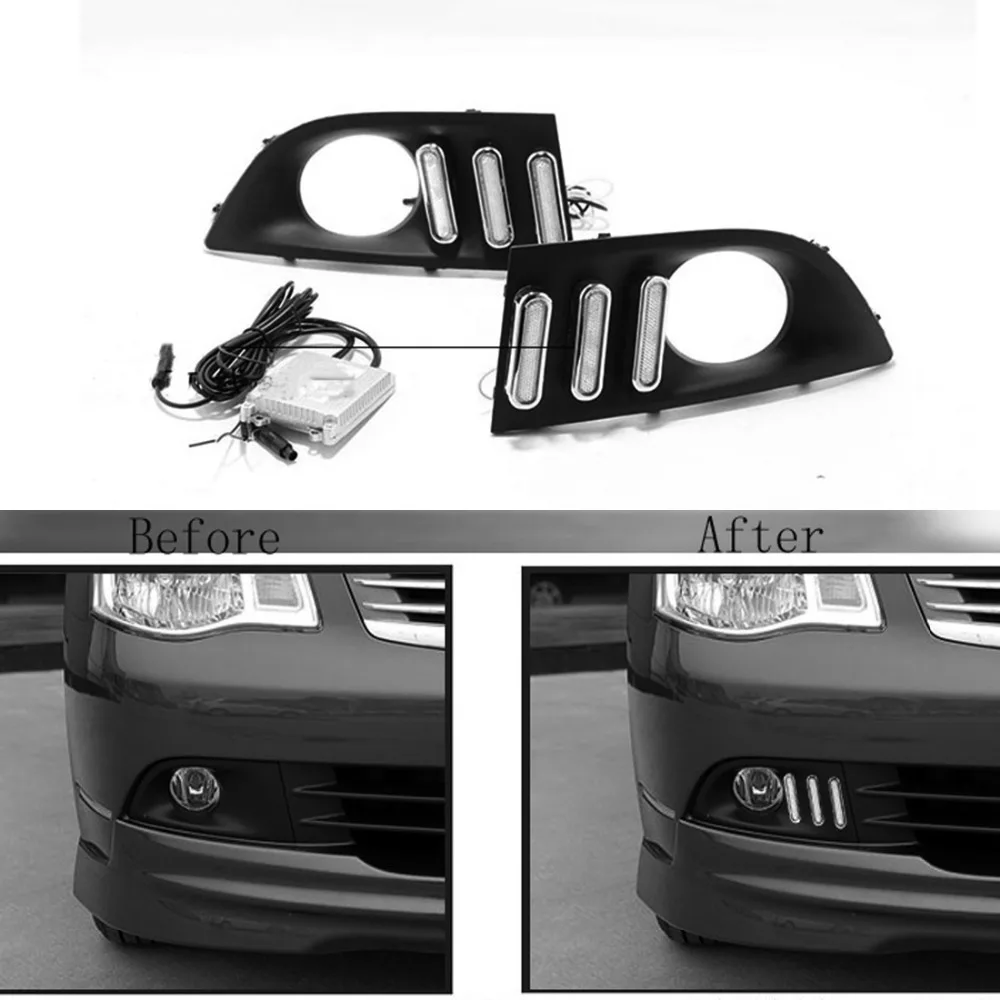 CAPQX 2 шт. для Nissan Sylphy 2006 2007 2008 спереди Светодиодный дневной светильник вождения DRL