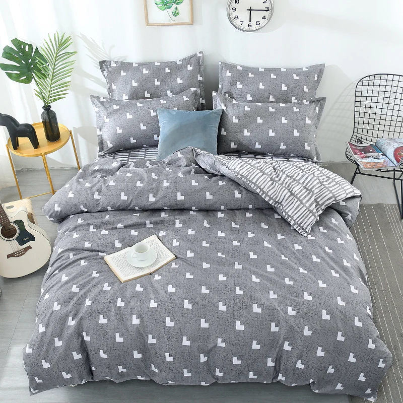 as picture Лучший. WENSD высокого качества Комплект постельного белья bedclothing 3/4 1 предмет постельное бельё дети twin королева комплект постельного белья+ пододеяльники+ подушка чехол Комплект постельного белья - Цвет: as picture