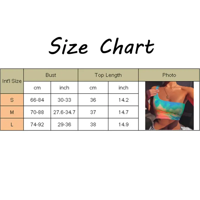 Hot Women Colorful Tank Top Vest Blouse One Shoulder Crop Top Summer