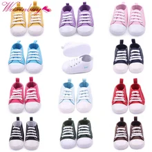 Классические парусиновые спортивные кроссовки для новорожденных мальчиков и девочек; обувь для первых шагов; обувь для малышей с мягкой нескользящей подошвой; обувь для малышей; S3