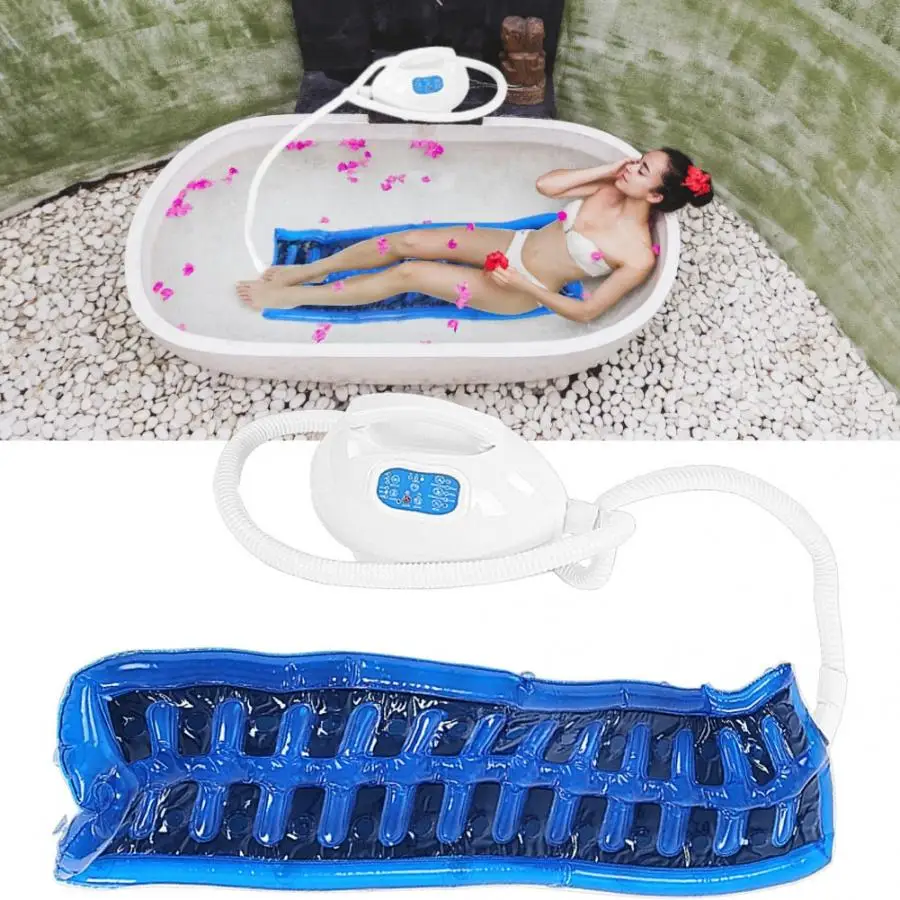 

Bubble Bath Tub Body Massager Waterproof Air Bubble Bath Tub Ozone Sterilization Body Spa Massage Mat with Air Hose US Plug 110V