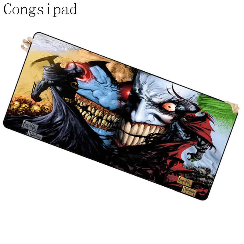 Lock Edge 90x30 Congsipad магазин комикс о Бэтмене Spawn Джокер коврик для мыши высокого класса коврик Notbook компьютерный игровой коврик мышь геймер для ноутбука клавиатуры коврики - Цвет: Lock Edge 90x30
