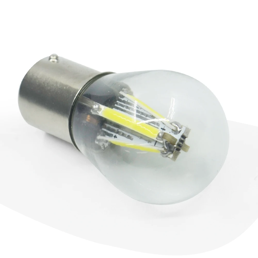 2 шт. S25 P21w 1156 Ba15s 1157 Bay15d Светодиодная лампа накаливания Cob Поворотный Светильник