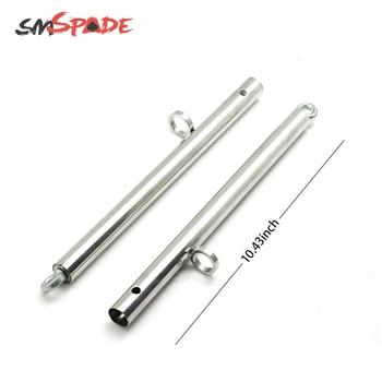 SMSPADE With 4 Rings Bondage Adjustable Expandable Stainless Steel Silver Spreader Bar Set For Couples Adult Sex Toys Products 3