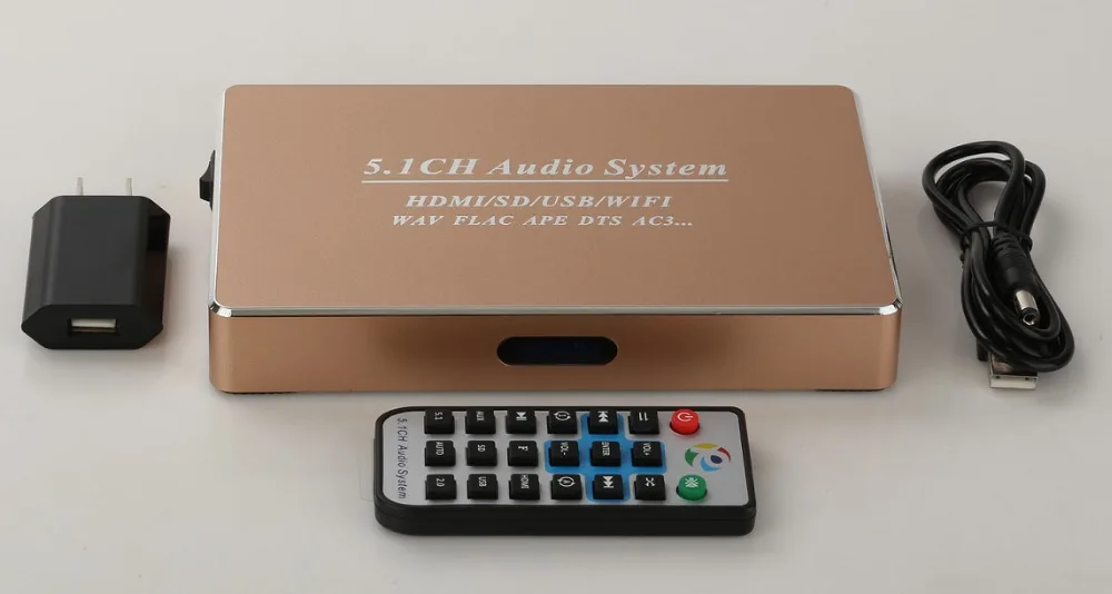 

1pcs/Lot, 5.1CH Digital Audio System, Digital to Analog DTS/AC3 Decoder,USB/HDMI/SD/WiFi, Free shipping