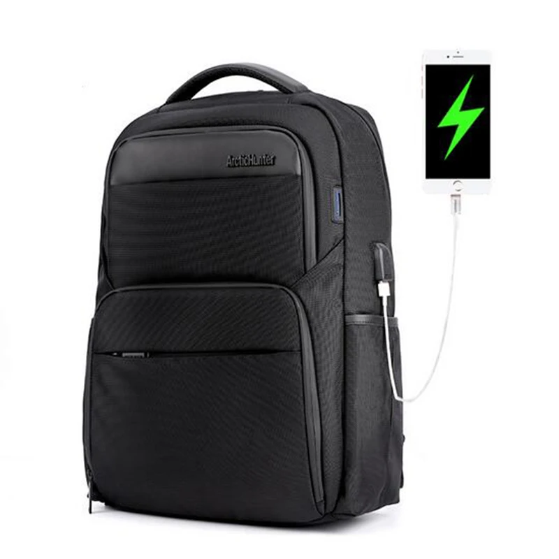 

ARCTIC HUNTER Men Backpack 15.6 inch External USB charge Laptop Backpack Multi-function Waterproof Large Capacity Rucksack