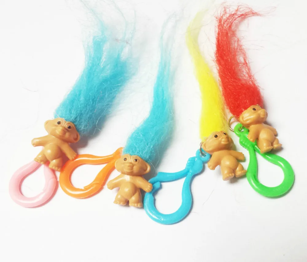 

Lot Of 80 Pcs 2.5cm Lucky Troll With Plastic Clip Fun Party Favor Vending Gift Wholesales Pinata Toys Bags Novelty carnival